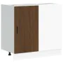 Mueble bajo para fregadero de madera de ingeniería roble marrón de , Armarios de cocina - Ref: Foro24-854295, Precio: 76,22 €...