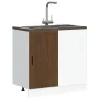Mueble bajo para fregadero de madera de ingeniería roble marrón de , Armarios de cocina - Ref: Foro24-854295, Precio: 76,22 €...