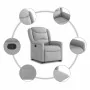 Sillón reclinable elevable de tela gris nube de , Sillones - Ref: Foro24-3303203, Precio: 273,11 €, Descuento: %
