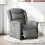 Sillón reclinable de masaje eléctrico tela gris oscuro de , Sillones - Ref: Foro24-3303185, Precio: 263,02 €, Descuento: %
