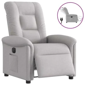 Sillón reclinable eléctrico de tela gris nube de , Sillones - Ref: Foro24-3303243, Precio: 246,28 €, Descuento: %