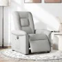 Sillón reclinable eléctrico de tela gris nube by , Armchairs - Ref: Foro24-3303243, Price: 246,28 €, Discount: %