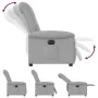 Sillón reclinable eléctrico de tela gris nube by , Armchairs - Ref: Foro24-3303243, Price: 246,28 €, Discount: %