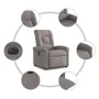 Sillón reclinable eléctrico tela gris taupé de , Sillones - Ref: Foro24-3303241, Precio: 256,67 €, Descuento: %