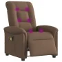 Sillón reclinable de masaje eléctrico tela marrón by , Armchairs - Ref: Foro24-3303248, Price: 259,34 €, Discount: %