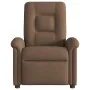 Sillón reclinable de masaje eléctrico tela marrón by , Armchairs - Ref: Foro24-3303248, Price: 259,34 €, Discount: %