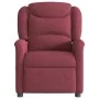 Sillón de masaje reclinable eléctrico tela rojo tinto de , Sillones - Ref: Foro24-3303187, Precio: 258,44 €, Descuento: %