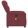 Sillón de masaje reclinable eléctrico tela rojo tinto de , Sillones - Ref: Foro24-3303187, Precio: 258,44 €, Descuento: %