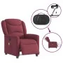 Sillón de masaje reclinable eléctrico tela rojo tinto de , Sillones - Ref: Foro24-3303187, Precio: 258,44 €, Descuento: %