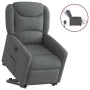 Sillón eléctrico reclinable elevable de tela gris oscuro by , Armchairs - Ref: Foro24-3303215, Price: 327,00 €, Discount: %