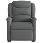 Sillón eléctrico reclinable elevable de tela gris oscuro by , Armchairs - Ref: Foro24-3303215, Price: 327,00 €, Discount: %