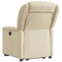 Sillón eléctrico reclinable elevable de tela color crema de , Sillones - Ref: Foro24-3303222, Precio: 326,19 €, Descuento: %
