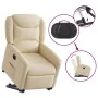 Sillón eléctrico reclinable elevable de tela color crema de , Sillones - Ref: Foro24-3303222, Precio: 326,19 €, Descuento: %