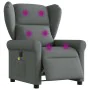 Sillón reclinable de masaje eléctrico tela gris oscuro de , Sillones - Ref: Foro24-3303365, Precio: 262,93 €, Descuento: %