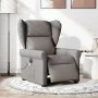 Sillón reclinable de masaje eléctrico tela gris taupe de , Sillones - Ref: Foro24-3303371, Precio: 262,64 €, Descuento: %