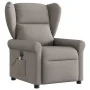 Sillón reclinable de masaje eléctrico tela gris taupe de , Sillones - Ref: Foro24-3303371, Precio: 262,64 €, Descuento: %