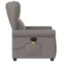 Sillón reclinable de masaje eléctrico tela gris taupe de , Sillones - Ref: Foro24-3303371, Precio: 262,64 €, Descuento: %