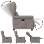 Sillón reclinable de masaje eléctrico tela gris taupe de , Sillones - Ref: Foro24-3303371, Precio: 262,64 €, Descuento: %