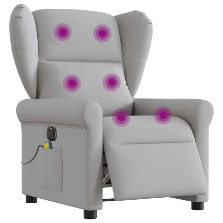 Sillón reclinable de masaje eléctrico tela gris nube von , Sessel - Ref: Foro24-3303373, Preis: 262,64 €, Rabatt: %