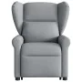 Sillón de masaje reclinable de pie de tela gris claro by , Armchairs - Ref: Foro24-3303384, Price: 295,95 €, Discount: %