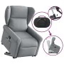 Sillón de masaje reclinable de pie de tela gris claro by , Armchairs - Ref: Foro24-3303384, Price: 295,95 €, Discount: %