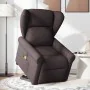Sillón masaje eléctrico reclinable elevable tela marrón oscuro de , Sillones - Ref: Foro24-3303409, Precio: 343,94 €, Descuen...