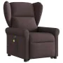 Sillón masaje eléctrico reclinable elevable tela marrón oscuro de , Sillones - Ref: Foro24-3303409, Precio: 343,94 €, Descuen...