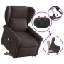 Sillón masaje eléctrico reclinable elevable tela marrón oscuro de , Sillones - Ref: Foro24-3303409, Precio: 343,94 €, Descuen...