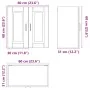 Armario de pared de cocina Porto gris sonoma madera ingeniería de , Armarios de cocina - Ref: Foro24-854063, Precio: 63,89 €,...