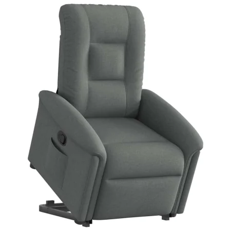 Sillón reclinable elevable de tela gris oscuro by , Armchairs - Ref: Foro24-3303255, Price: 279,04 €, Discount: %