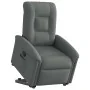 Sillón reclinable elevable de tela gris oscuro by , Armchairs - Ref: Foro24-3303255, Price: 279,04 €, Discount: %