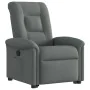 Sillón reclinable elevable de tela gris oscuro by , Armchairs - Ref: Foro24-3303255, Price: 279,04 €, Discount: %