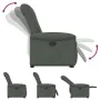 Sillón reclinable elevable de tela gris oscuro by , Armchairs - Ref: Foro24-3303255, Price: 279,04 €, Discount: %