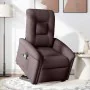Silla de masaje reclinable de pie de tela marrón oscuro de , Sillones - Ref: Foro24-3303269, Precio: 294,41 €, Descuento: %