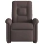 Silla de masaje reclinable de pie de tela marrón oscuro de , Sillones - Ref: Foro24-3303269, Precio: 294,41 €, Descuento: %