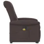 Silla de masaje reclinable de pie de tela marrón oscuro de , Sillones - Ref: Foro24-3303269, Precio: 294,41 €, Descuento: %