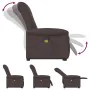 Silla de masaje reclinable de pie de tela marrón oscuro de , Sillones - Ref: Foro24-3303269, Precio: 294,41 €, Descuento: %