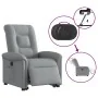 Sillón eléctrico reclinable elevable de tela gris claro de , Sillones - Ref: Foro24-3303274, Precio: 322,48 €, Descuento: %