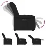 Sillón eléctrico reclinable elevable de tela negro de , Sillones - Ref: Foro24-3303276, Precio: 328,99 €, Descuento: %
