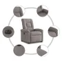 Sillón eléctrico reclinable elevable de tela gris taupe by , Armchairs - Ref: Foro24-3303281, Price: 341,81 €, Discount: %