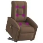Sillón de masaje eléctrico reclinable elevable tela marrón de , Sillones - Ref: Foro24-3303288, Precio: 343,07 €, Descuento: %