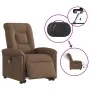 Sillón de masaje eléctrico reclinable elevable tela marrón de , Sillones - Ref: Foro24-3303288, Precio: 343,07 €, Descuento: %