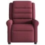 Sillón reclinable eléctrico tela rojo tinto de , Sillones - Ref: Foro24-3303297, Precio: 245,47 €, Descuento: %