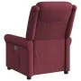 Sillón reclinable eléctrico tela rojo tinto de , Sillones - Ref: Foro24-3303297, Precio: 245,47 €, Descuento: %