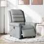 Sillón reclinable de masaje eléctrico tela gris claro de , Sillones - Ref: Foro24-3303304, Precio: 265,63 €, Descuento: %