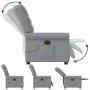 Sillón reclinable de masaje eléctrico tela gris claro de , Sillones - Ref: Foro24-3303304, Precio: 265,63 €, Descuento: %
