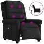 Sillón reclinable de masaje eléctrico tela negro de , Sillones - Ref: Foro24-3303306, Precio: 267,40 €, Descuento: %