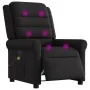 Sillón reclinable de masaje eléctrico tela negro de , Sillones - Ref: Foro24-3303306, Precio: 267,40 €, Descuento: %