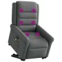 Silla de masaje reclinable de pie de tela gris oscuro de , Sillones - Ref: Foro24-3303325, Precio: 284,48 €, Descuento: %