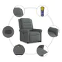 Silla de masaje reclinable de pie de tela gris oscuro de , Sillones - Ref: Foro24-3303325, Precio: 284,48 €, Descuento: %